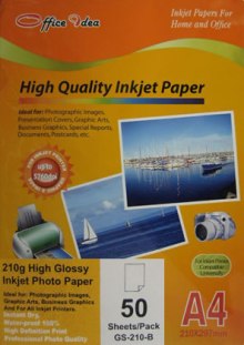 210g Inkjet High Glossy Paper 50pk (GS-210-B)